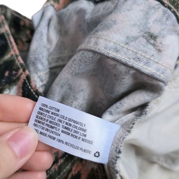 Rachel Comey X Target Green Pink Camouflage Tapered Denim Pants 6 - Picture 5 of 5